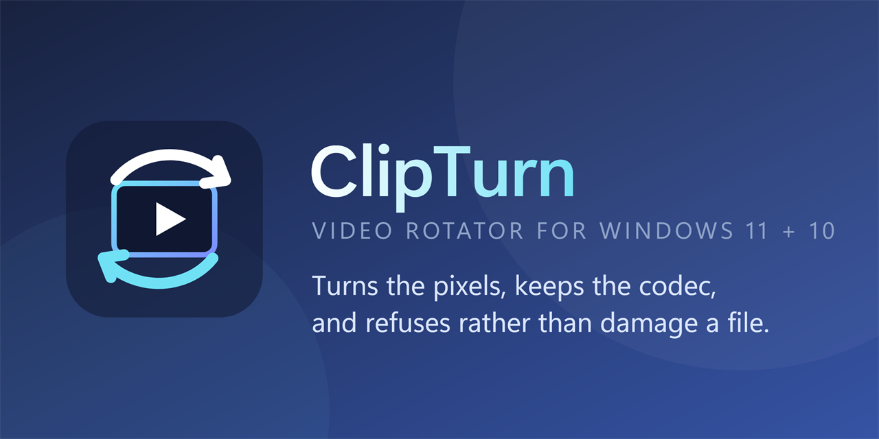 ClipTurn blue social and listing banner